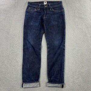 Tellason Jeans Mens 29 Blue Selvedge‎ Denim Slim Tapered Ladbroke Grove Made USA